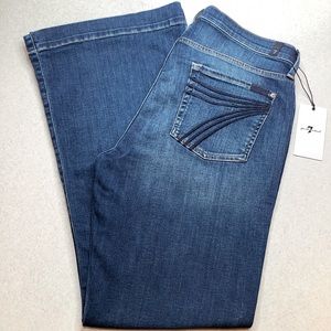 7 For All Mankind Dojo Jeans 32X31 Tailorless Bright Anthem NWT